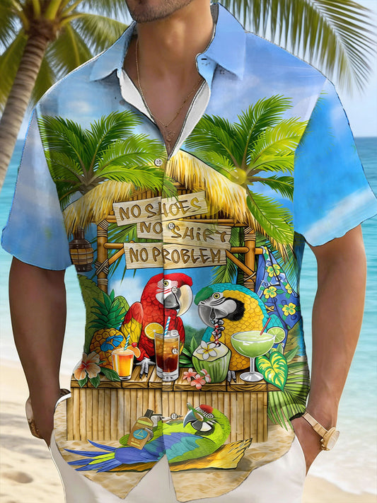 Men's No Shoes No Shirt No Proble Short Sleeve Shirt