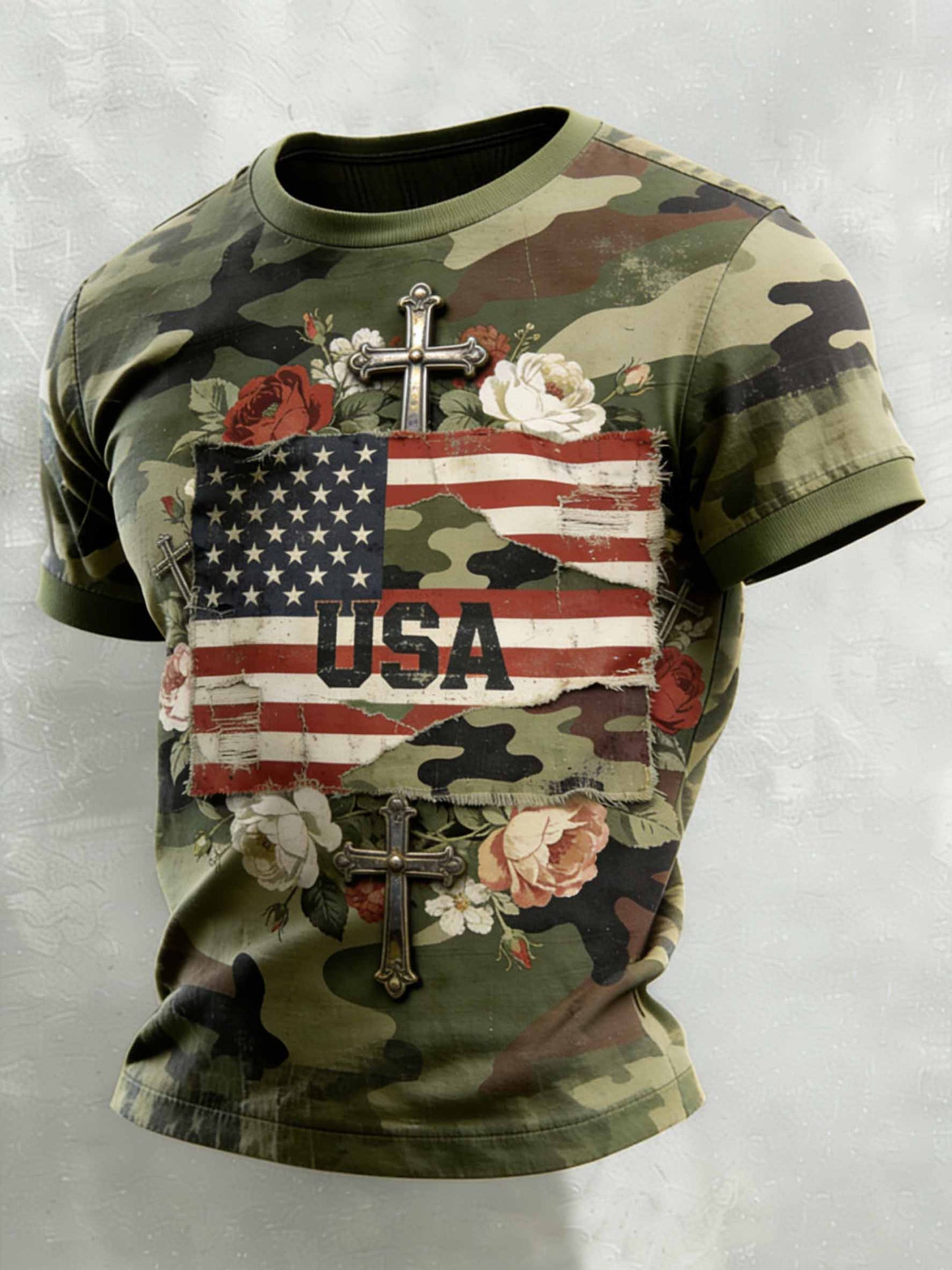 Men's Vintage Anniversary Celebration Printed Casual T-Shirt