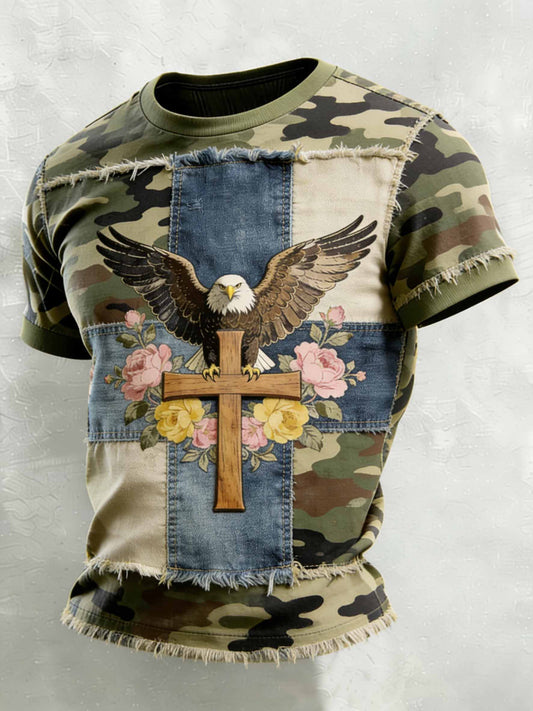 Men's Vintage Anniversary Celebration Printed Casual T-Shirt