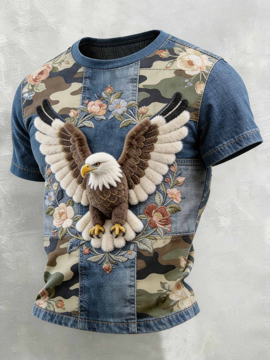 Men's Vintage Anniversary Celebration Printed Casual T-Shirt