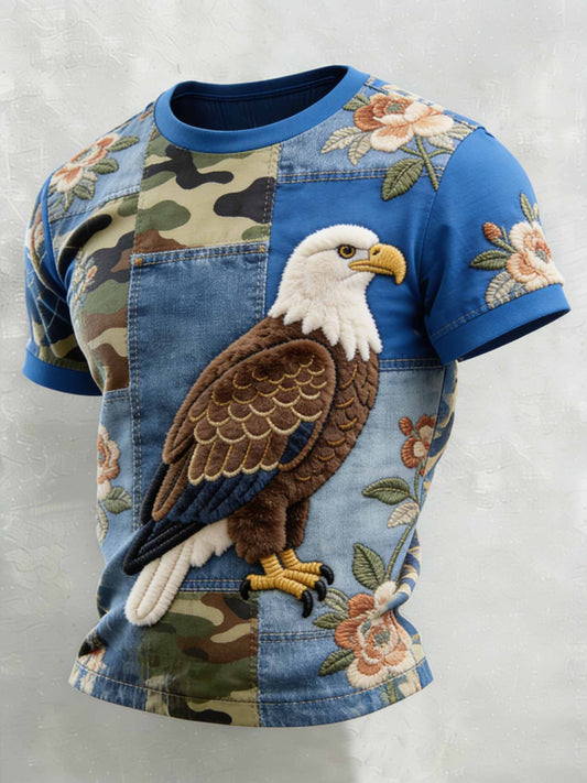 Men's Vintage Anniversary Celebration Printed Casual T-Shirt