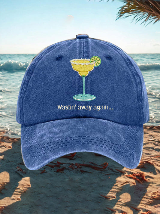 Unisex Vacation Beach Style Margs Lover Printed Hat