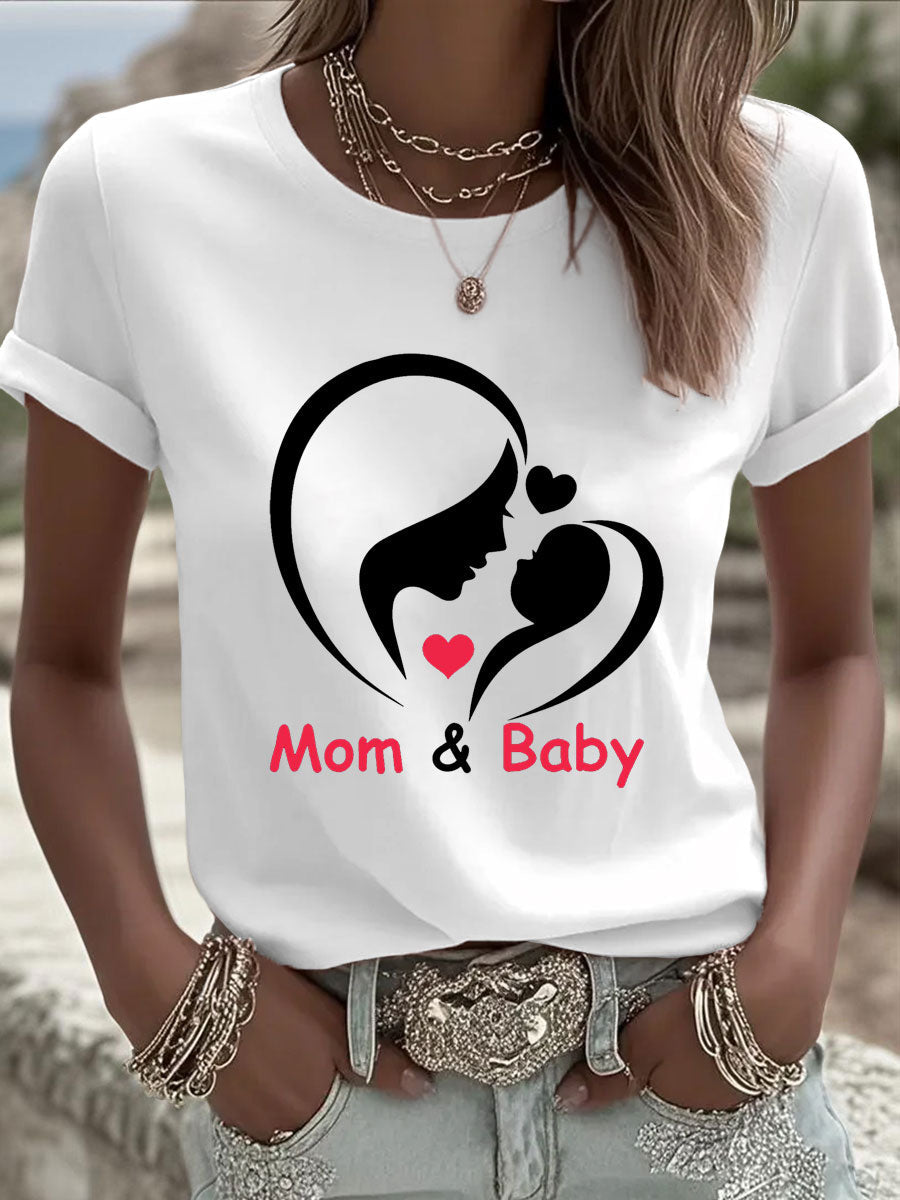 Women's Mother's Day Printed Casual T-Shirt