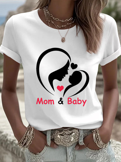 Women's Mother's Day Printed Casual T-Shirt