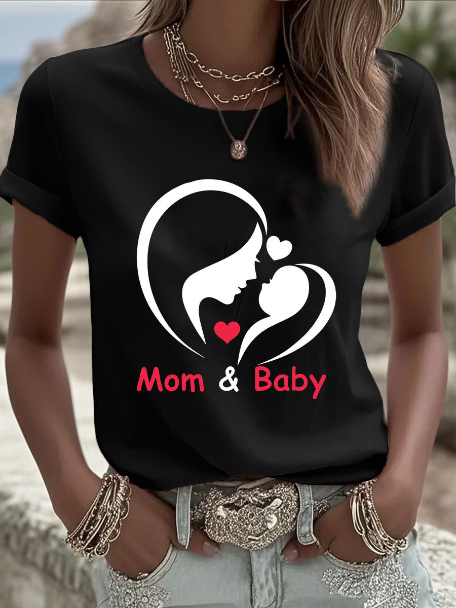 Women's Mother's Day Printed Casual T-Shirt