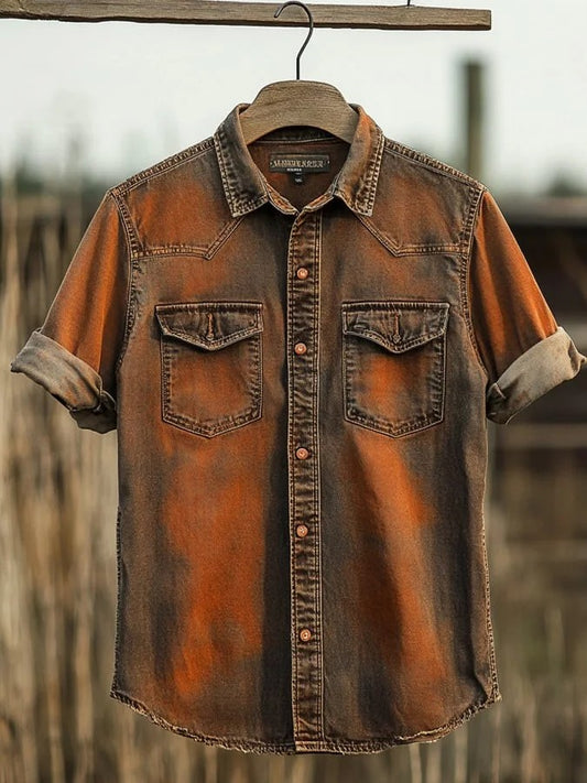 Men's Western Short Sleeve Shirt