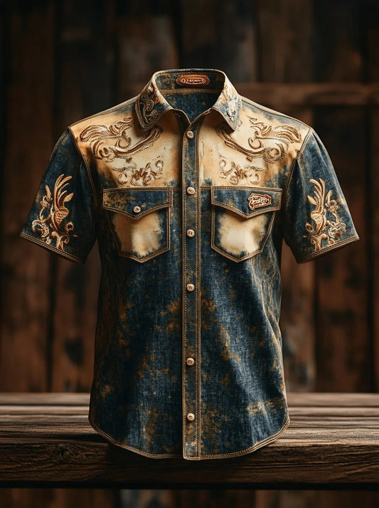 Men's Western Yoke Short Sleeve Shirt