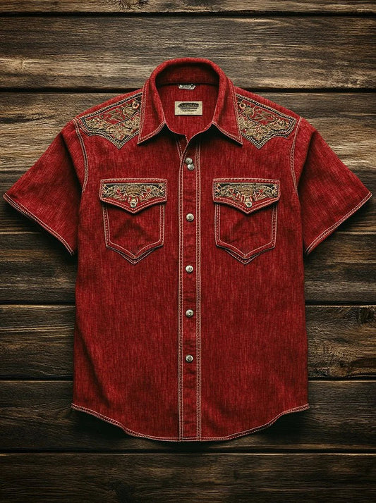 Men's Western Yoke Short Sleeve Shirt