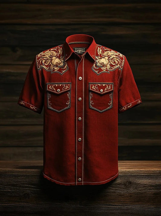 Men's Western Yoke Short Sleeve Shirt