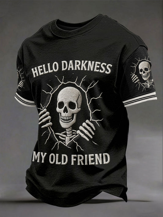 Men's 'hello darkness my old friend' T-shirts