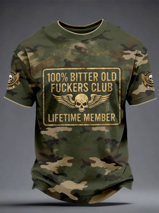 Men's Old Fuckers Club Camouflage T-Shirts