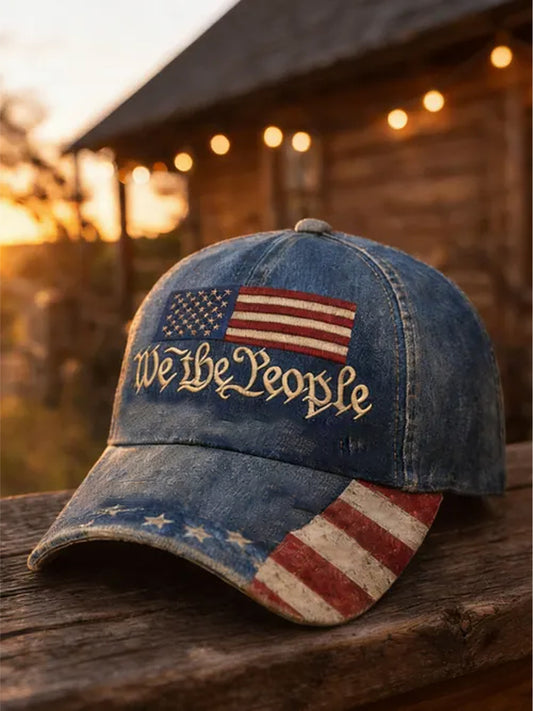 Unisex USA We The People Print Hat