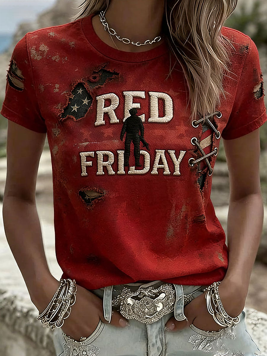 Women's 'RED Friday' T-shirts