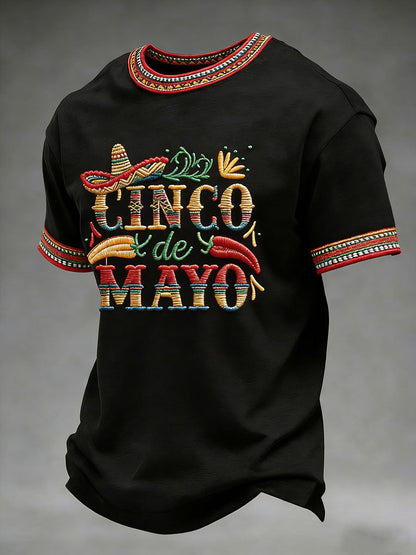 Men's Cinco de Mayo Printed Casual T-Shirt