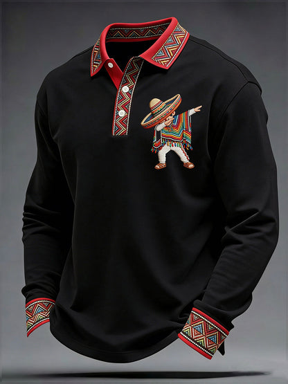 Men's Cinco de Mayo Printed Casual Shirt