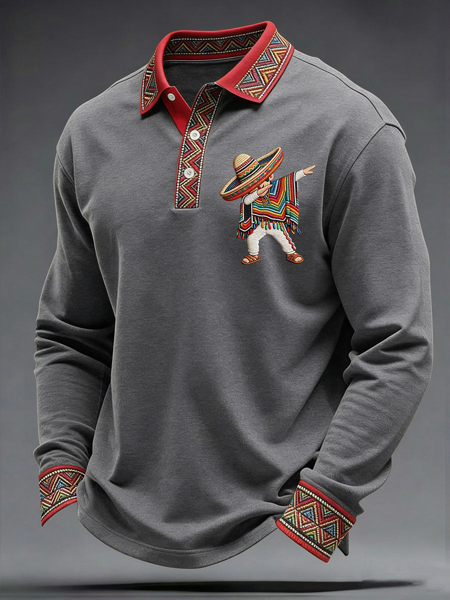 Men's Cinco de Mayo Printed Casual Shirt