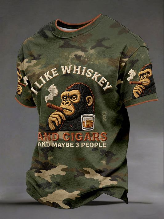Men's 'I like whiskey and cigars' T-shirt s