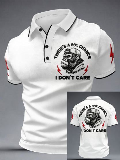 Men's 'There's A 99% Chance I Don't Care' Monkey Tops