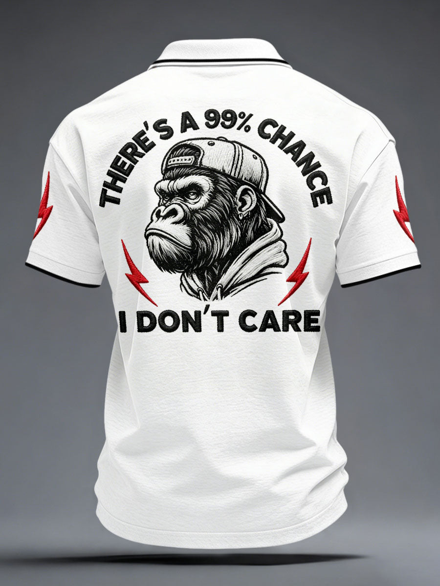 Men's 'There's A 99% Chance I Don't Care' Monkey Tops