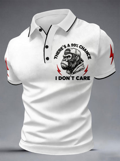 Men's 'There's A 99% Chance I Don't Care' Monkey Tops