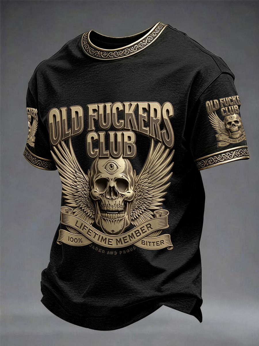 Men's 'old fuckers club' T-shirts