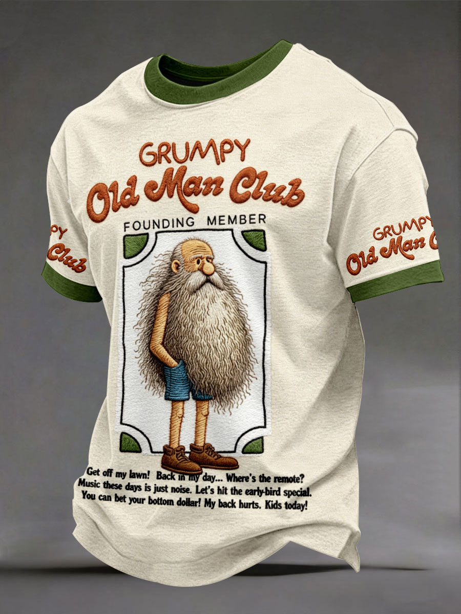 Men's 'grumpy old man club' T-shirts