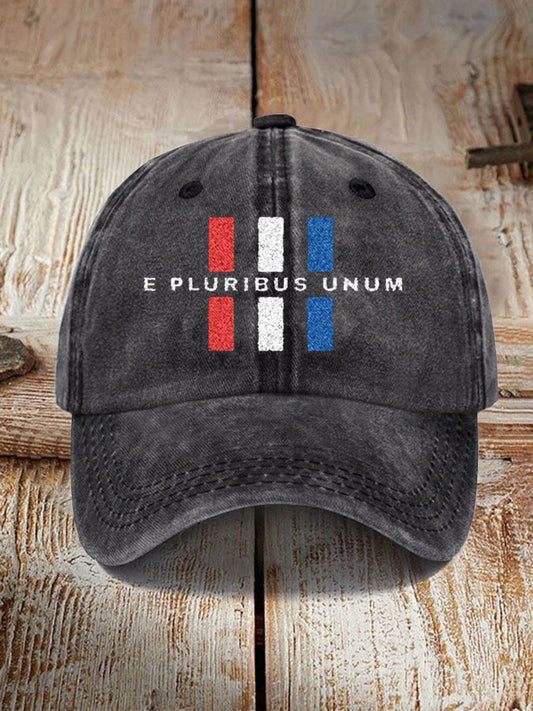 Unisex E pluribus unum Printed Hat