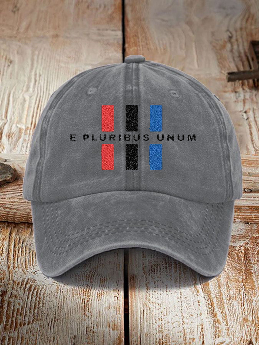 Unisex E pluribus unum Printed Hat