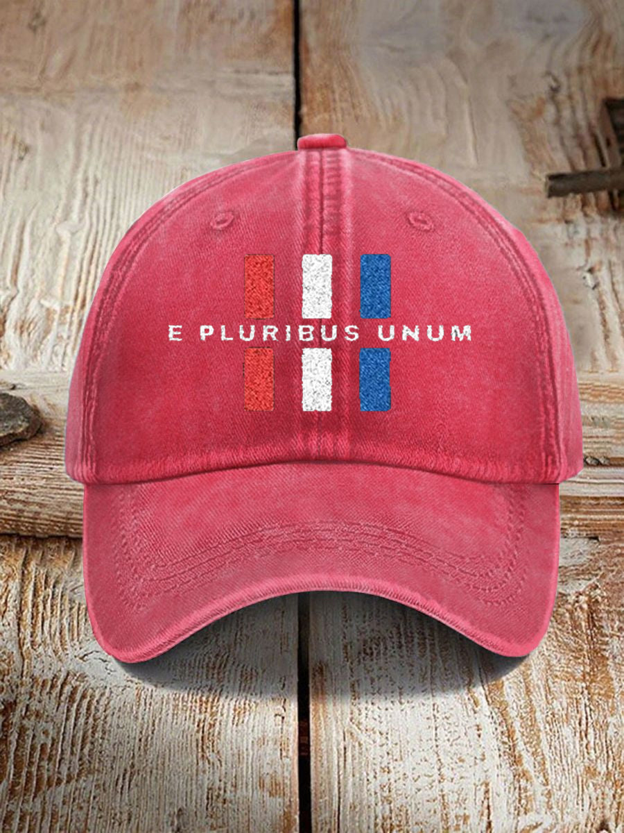 Unisex E pluribus unum Printed Hat