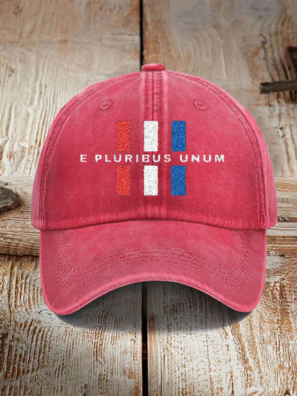 Unisex E pluribus unum Printed Hat