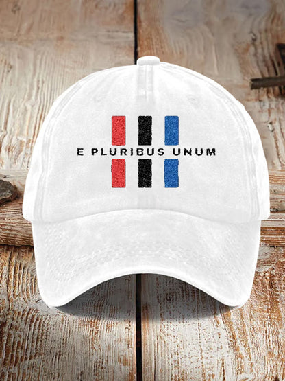 Unisex E pluribus unum Printed Hat
