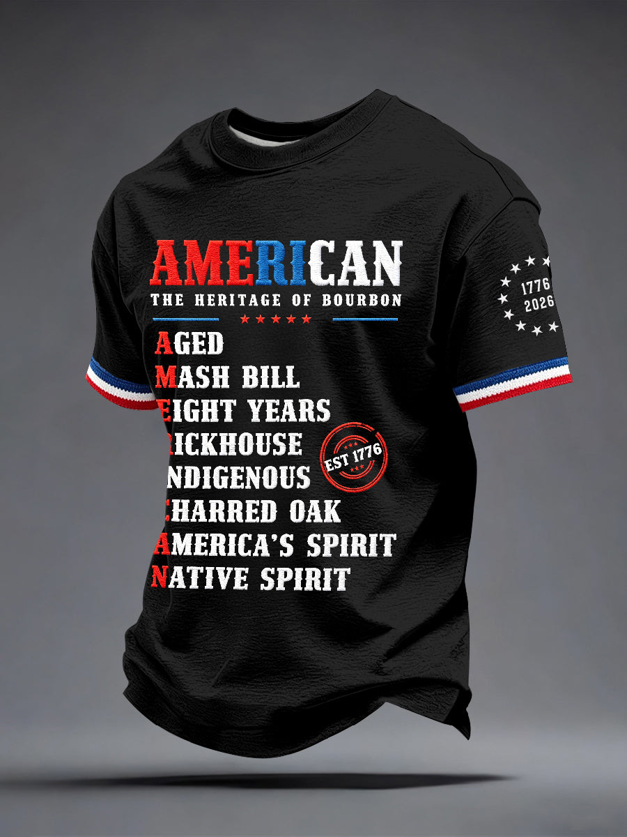 Men's American The Heritage of Bourbon T-Shirt