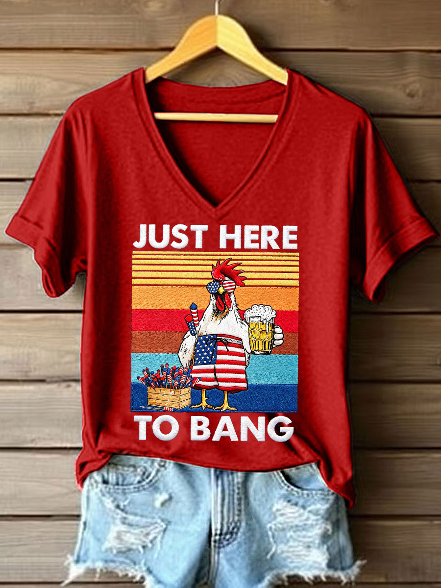 Women's Just Here To Bang T-Shirt