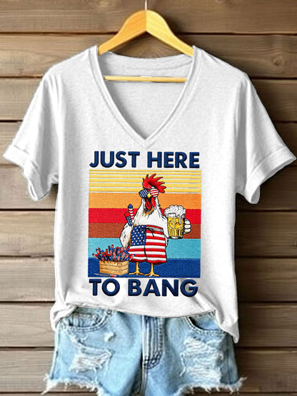 Women's Just Here To Bang T-Shirt