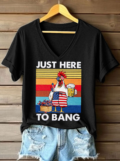 Women's Just Here To Bang T-Shirt