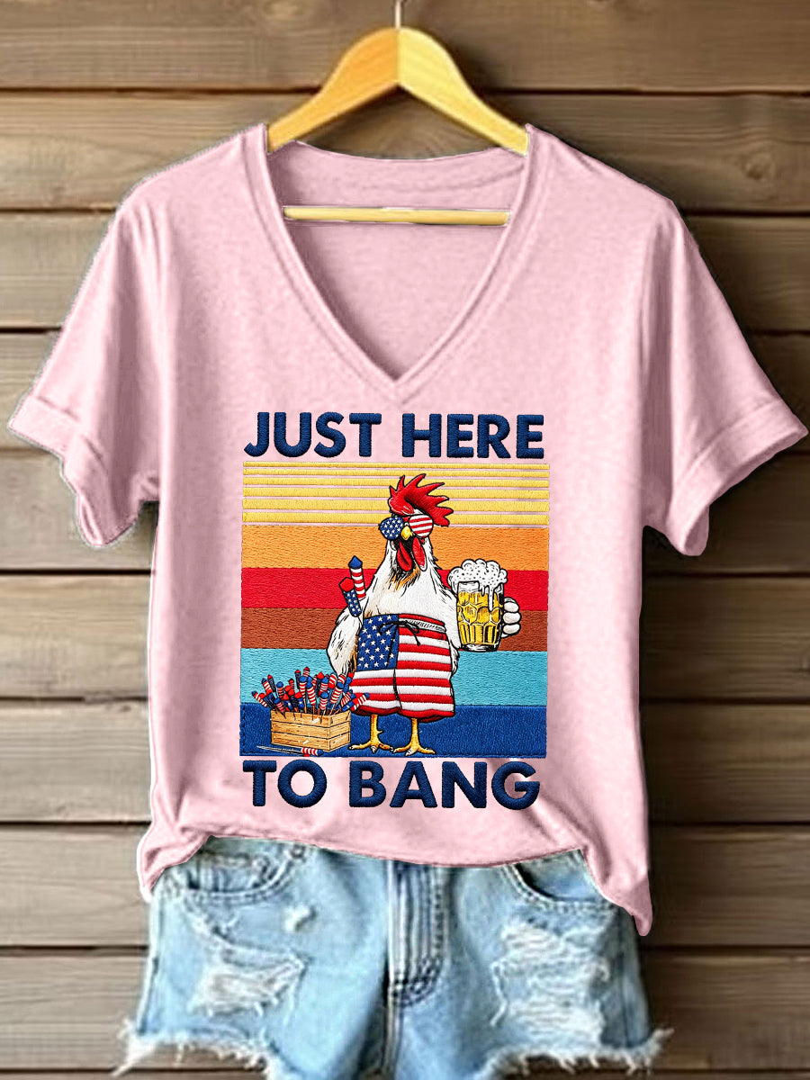 Women's Just Here To Bang T-Shirt