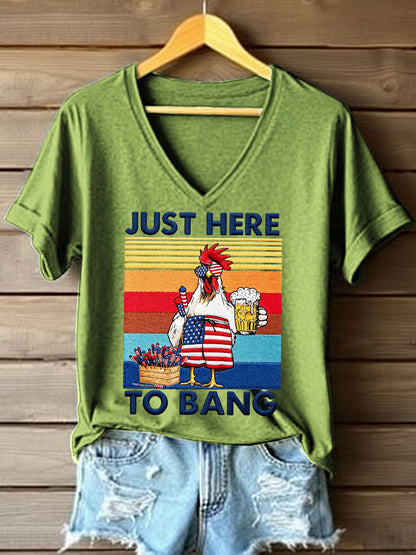 Women's Just Here To Bang T-Shirt