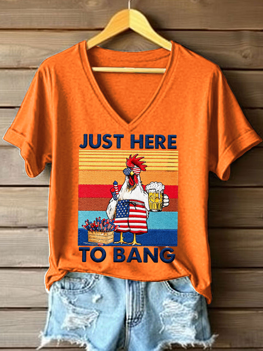 Women's Just Here To Bang T-Shirt