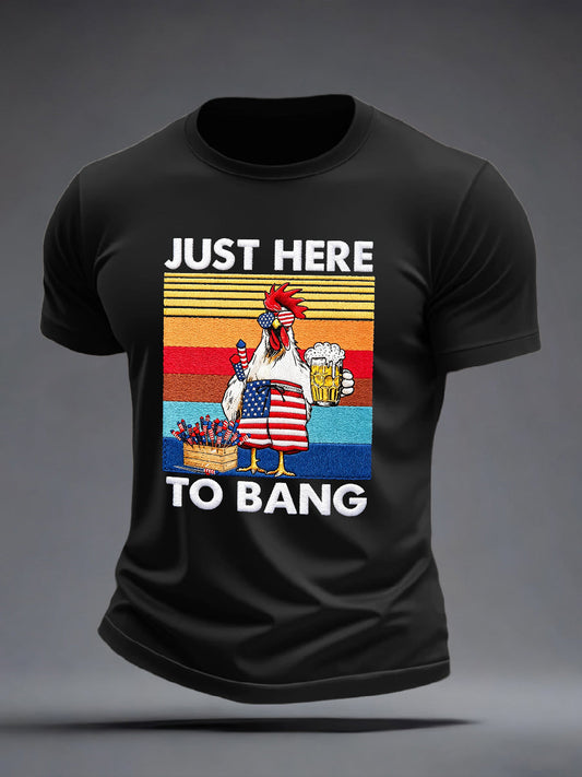 Men's Just Here To Bang T-Shirt