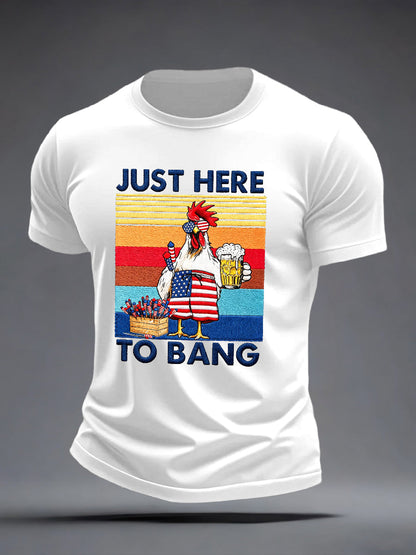 Men's Just Here To Bang T-Shirt