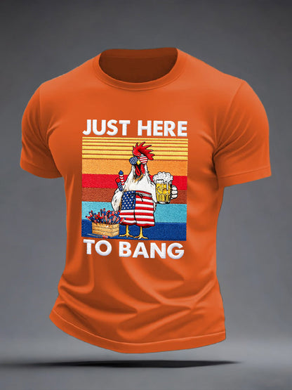 Men's Just Here To Bang T-Shirt