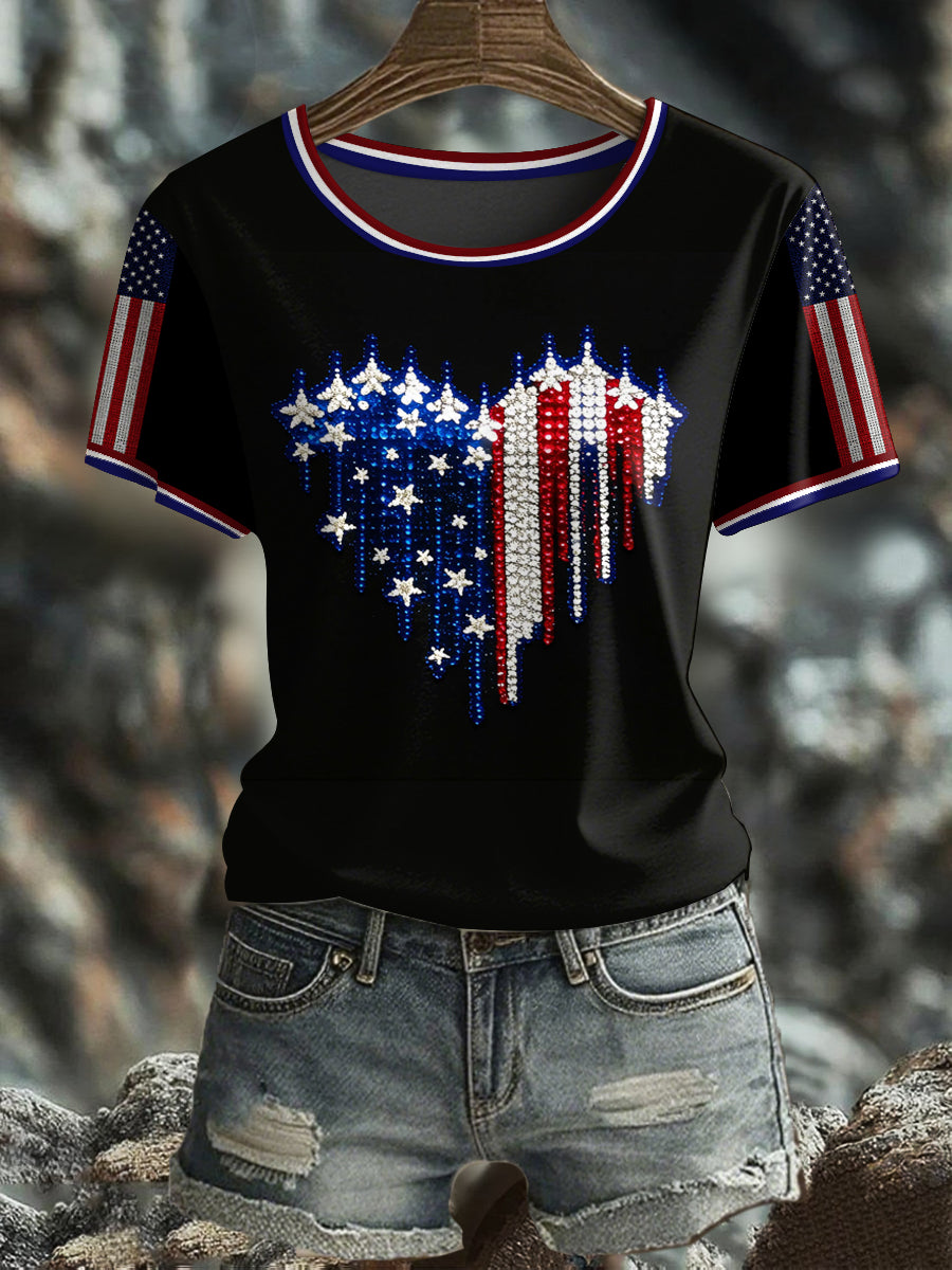 Women's America Printed T-shirt