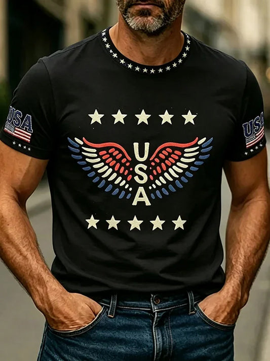 Men's America Printed T-shirt