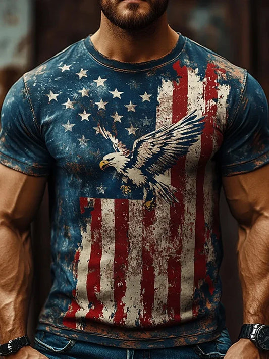 Men's America Printed T-shirt