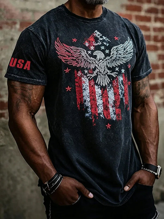 Men's America Printed T-shirt