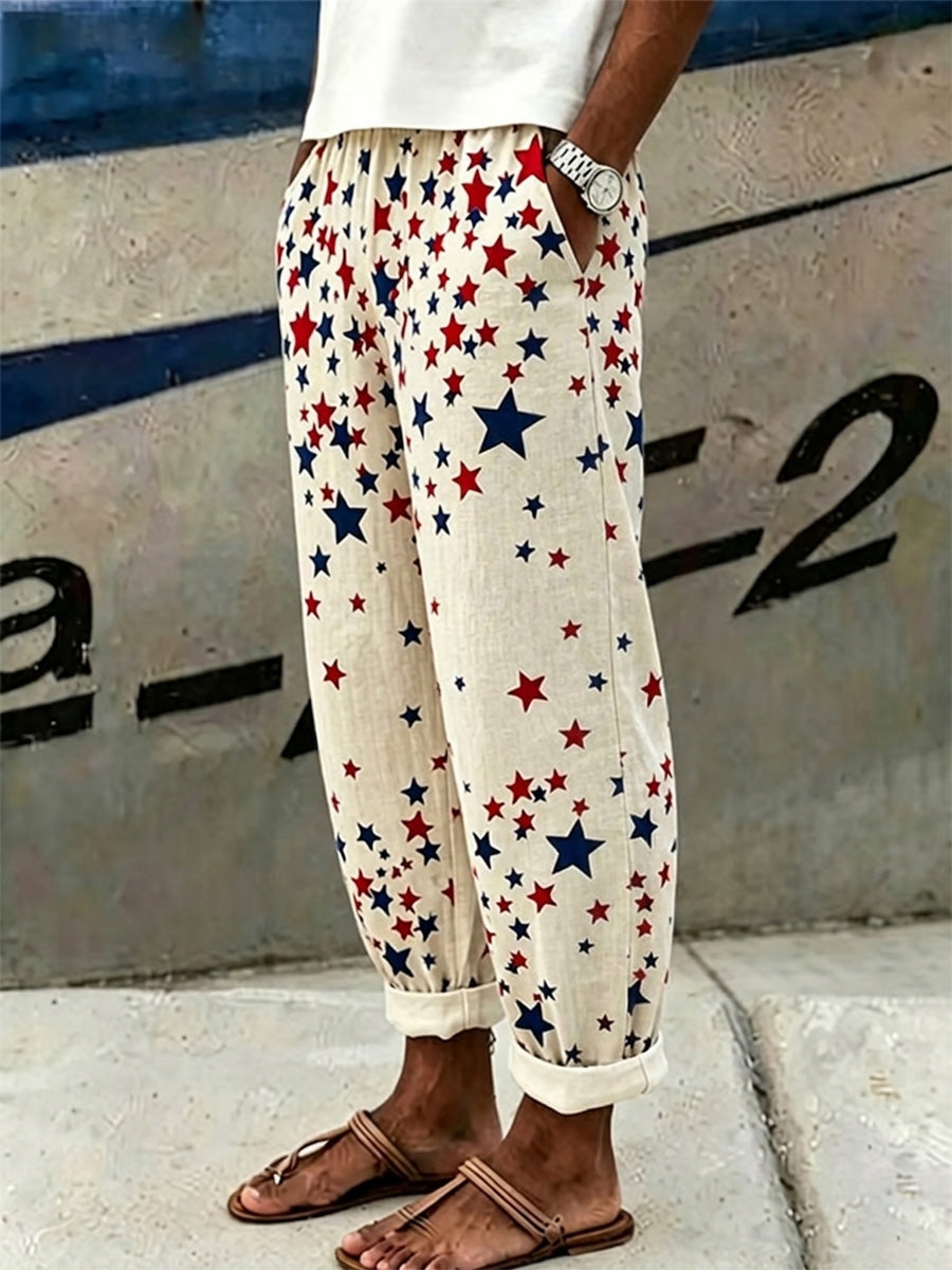 Women's Independence Day Print Pants
