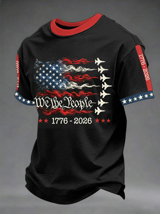 Men's Independence Day We The People 1776-2026 Print Tee