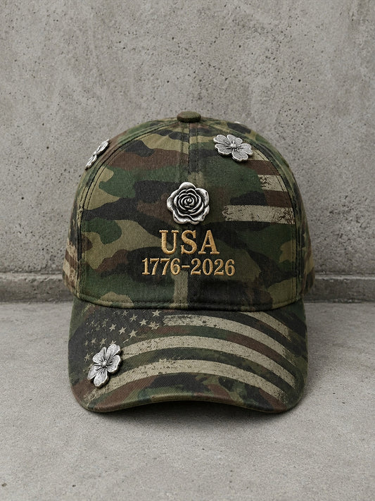 Unisex USA 1776-2026 Camouflage Hat