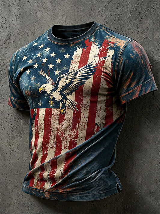 Men's Independence Day Print Casual T-Shirt