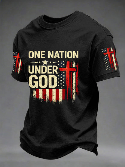 Men's Independence Day One Nation Under God Print Tee